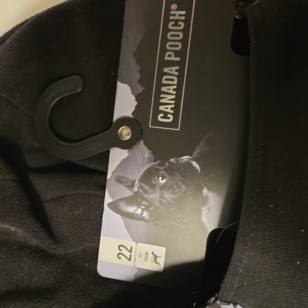 Large Black and Gray dog jacket - Picture 3 of 4